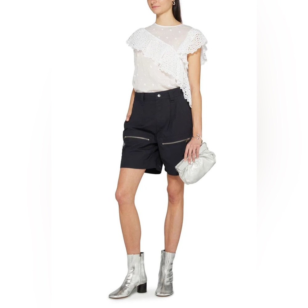 NET ISABEL MARANT ETOILE Black Kynan Shorts size 34